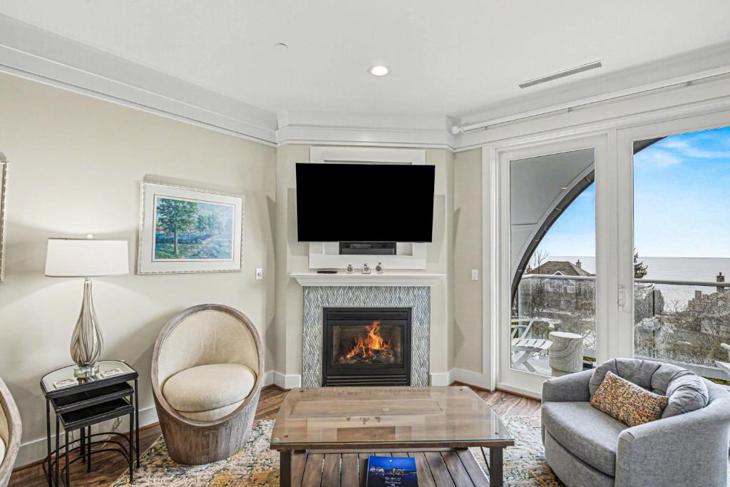 Bay Harbor Apartment | Discover Maritime Lakeview Suite 414 in Bay Harbor, MI—spacious, stylish, and lakeside.