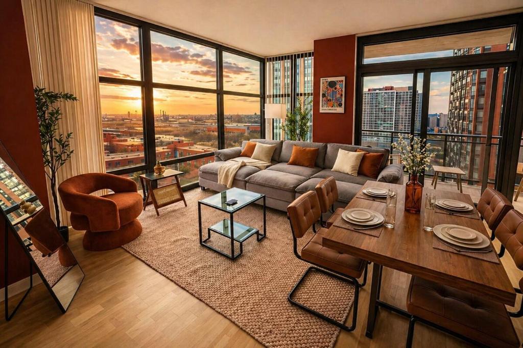 The Loop Apartment | Grant Park 2BR Condo with Balcony Skyline View & Gym in Chicago Downtown