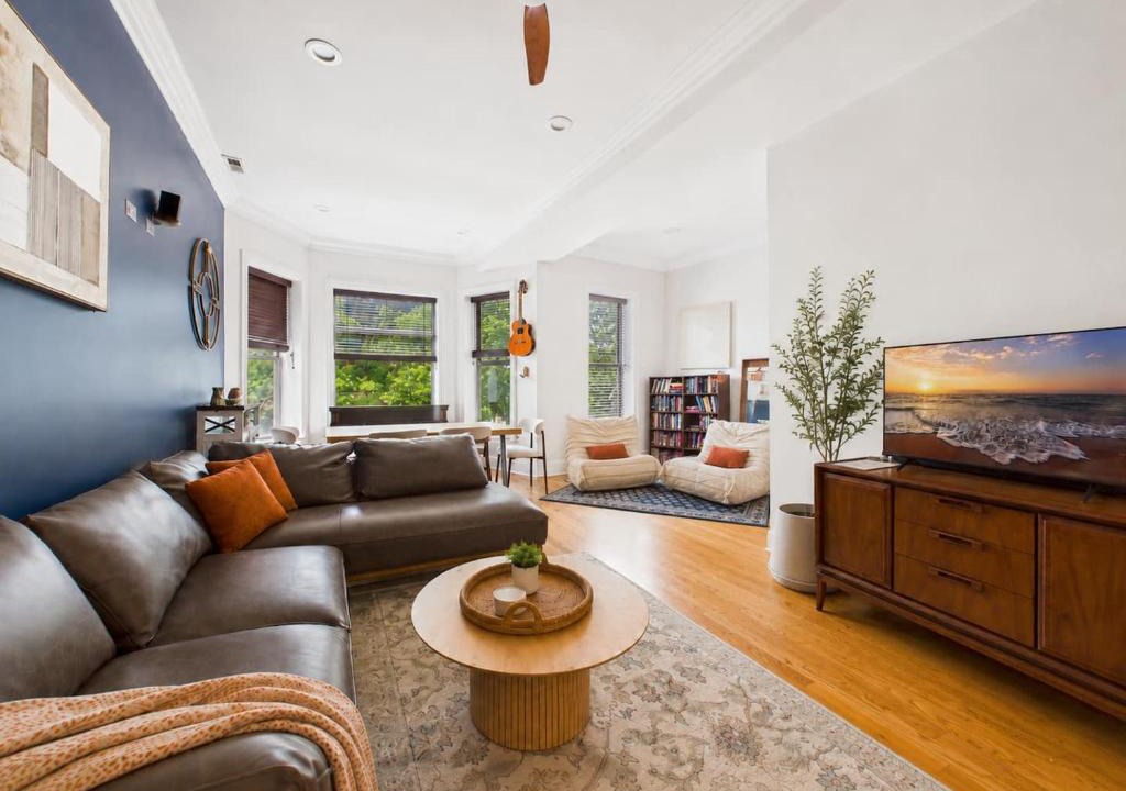 Grand Boulevard Apartment | Mid-Century Boho Oasis Pet-Friendly Garage