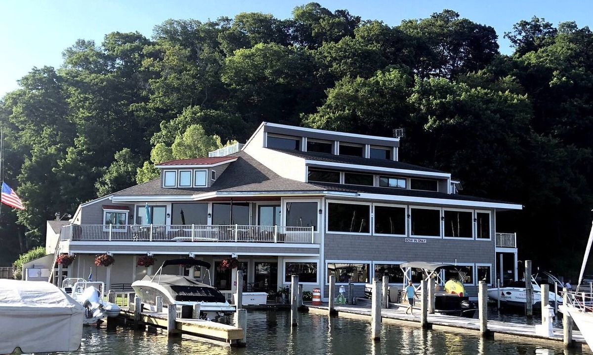 Macatawa House | Modern Lakefront Loft with Private Deck at Eldean Shipyard near Macatawa, Michigan