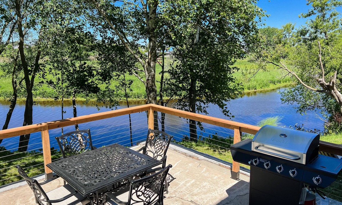 Algoma House | Relax N Rentals Waterfront 2 BR LW Algoma WI kayaks Grill Fire Pit