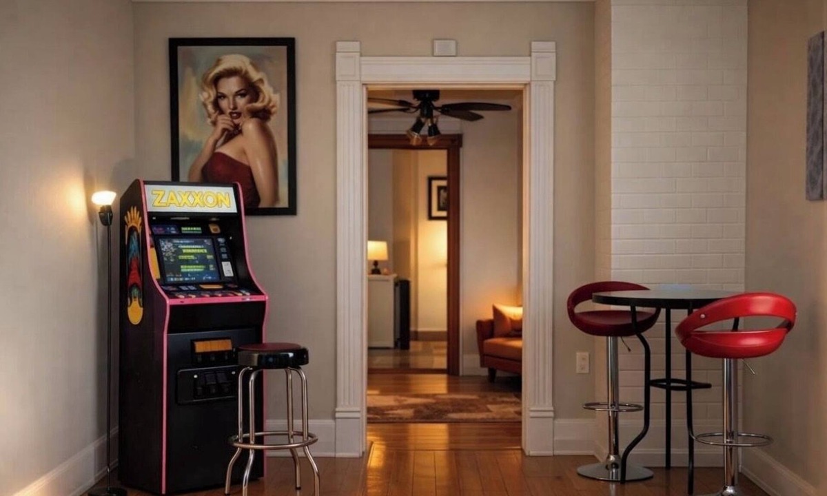 Moline Apartment | Retro & Modern Downtown w/Deck, Fire Pit, Pac Man