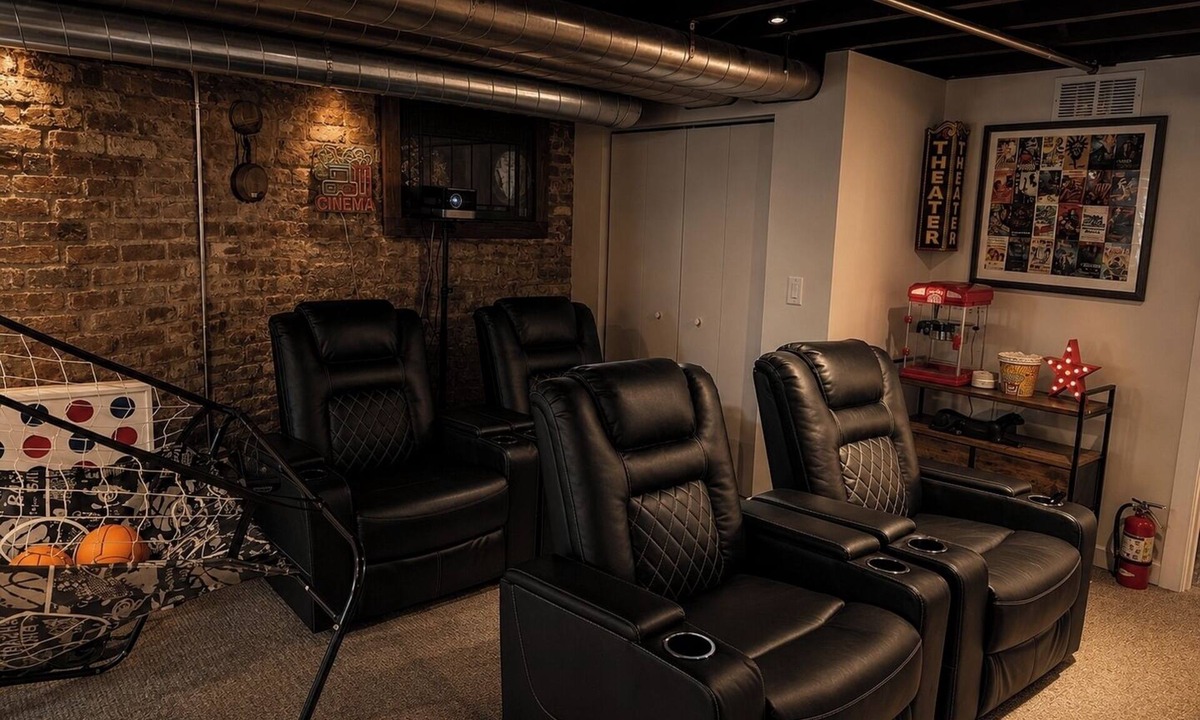 Old Town Triangle House | Theater Room and Gym | 4BR Near Lincoln Park