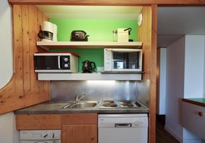 50m from resort center, 13rd floor, balcony, tv, 29m², Les Arcs
