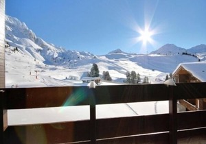 Divisible south studio, balcony with slope view, Belle Plagne