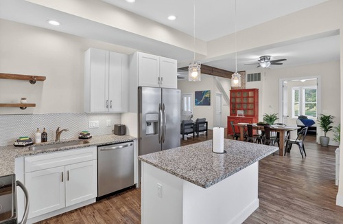 Michigan City House | 4BR Family Retreat | Private Hot Tub + 2 Kitchens