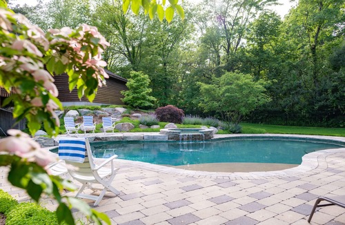 Holland House | Beautiful home with pool one mile from Lake Michigan beach