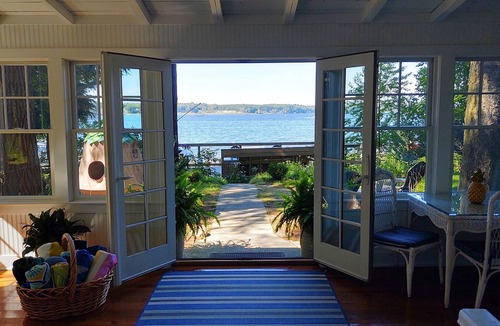 Whitehall Cottage | Charming Frank Lloyd Wright Gale Cottage-Very Few Steps-Beach, Yard, Dock & Deck