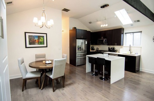 Pulaski Park Condo | Chicago Oasis | Spa Bath, Patio & Fireplace