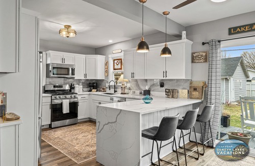 Lake Geneva House | Close to downtown but away from it all! Small Dog friendly with unique "Book Barn"
