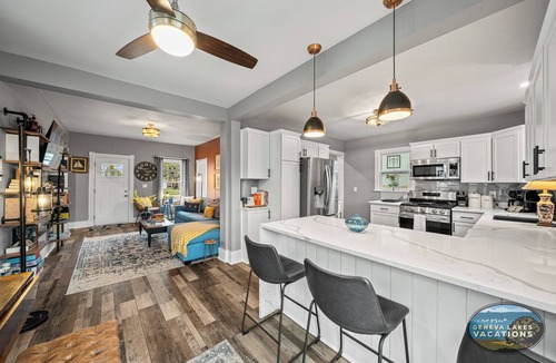 Lake Geneva House | Close to downtown but away from it all! Small Dog friendly with unique "Book Barn"