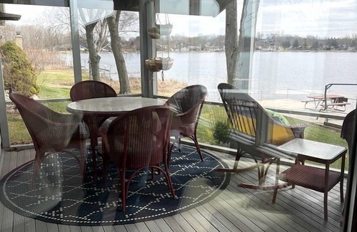 Fremont Cabin | Cozy Lakefront Cabin with Pontoon and Paddleboards Near Fremont, Indiana