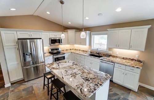 Angola House | Crooked Lake, Angola, IN, Waterfront Retreat - Dock, Fire Pit, Sleeps 12