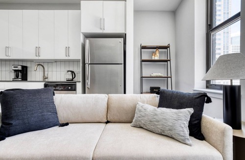 The Loop Apartment | Deluxe Loop 1BR w/Gym, Roof & Lounge, same block as L, by Blueground