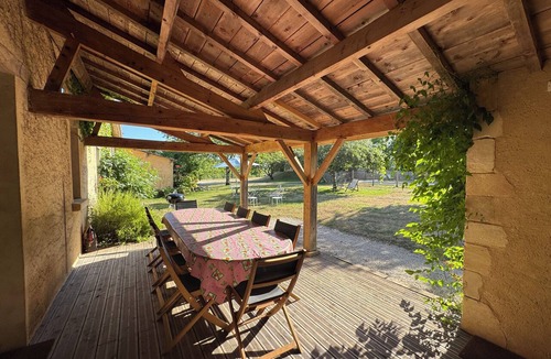 Cendrieux Cottage | In a green setting, pretty farm (producing walnuts and strawberries), swimming pool
