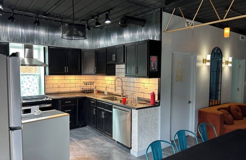 Pecatonica House | Industrial art deco 2 BR, 1.5 Bath newly renovated gem in downtown Pecatonica IL