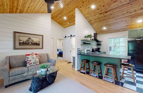 Manitowish Waters House | Lakefront escape on Rest Lake with dock, firepit & bike trail access