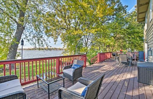 Fox Lake House | Lakefront Home w/Game Room, Theater & Dock!