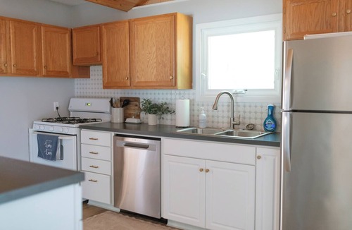 Newaygo House | Lakefront Retreat w/Private Dock & Stunning Views