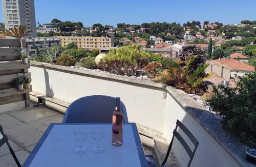 Carry-le-Rouet Apartment | Large studio with luxury terrace, full village view and close to the sea