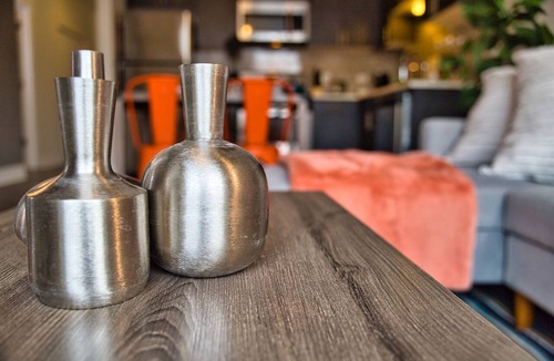 Near South Side Hotel | Luxury 3BR Suite with Patio & Skyline Views, Near McCormick