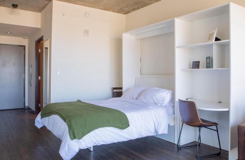 Lower East Side Apartment | Luxury Penthouse Apt Near Brady St with Balcony and Lake View