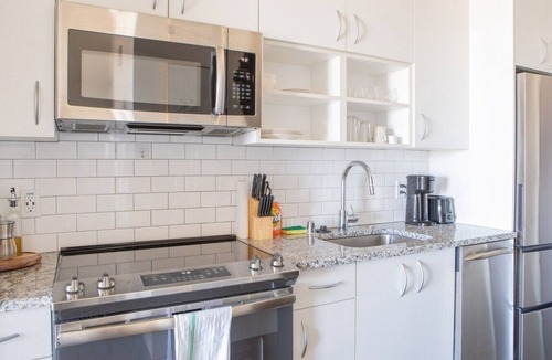 Lower East Side Apartment | Luxury Penthouse Apt Near Brady St with Balcony and Lake View