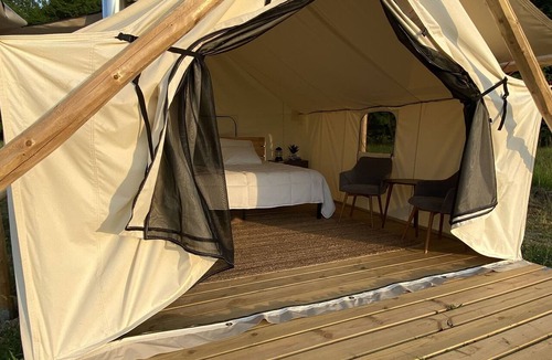 South Haven RV Rental | Luxury Safari Tent in South Haven Michigan, Off Map Glamping