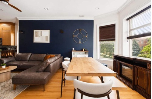 Grand Boulevard Apartment | Mid-Century Boho Oasis Pet-Friendly Garage
