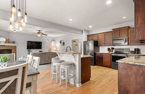 Bellevue House | Nebraska Charm: 5BR Home with Smart Touches