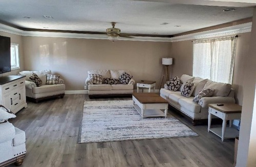 LaPlatte I House | Newly remodeled Beachfront home on privately owned lake .