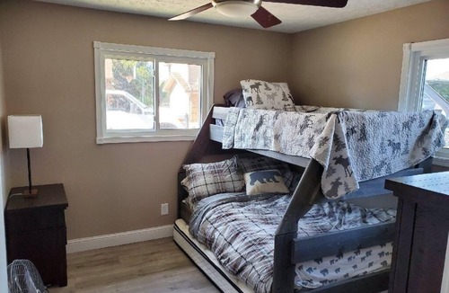 LaPlatte I House | Newly remodeled Beachfront home on privately owned lake .