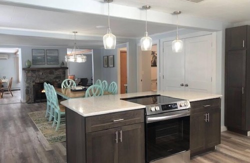 Scottville House | Peaceful, Private Lakeside Home. Sleep 16!