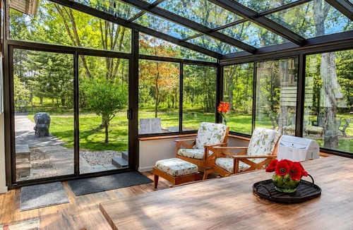 Montello House | Retro Chic Getaway Hot Tub Fire Pit