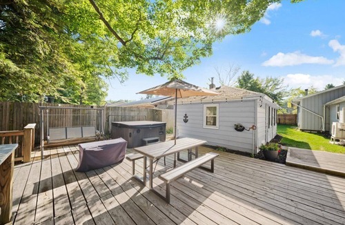 Newaygo Cottage | River Front Home with Amazing views and a shared private island!