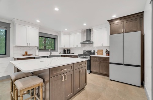 West Branch House | Sleeps 14, Hot Tub, Garage Event Room, Game Room Lake + River + Trails + Golf