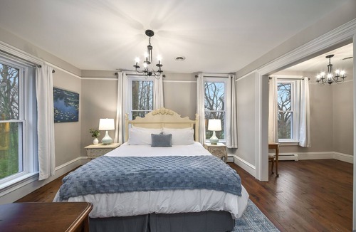 Oswego House | Spacious 5-bedroom farmhouse in charming Oswego with private woods