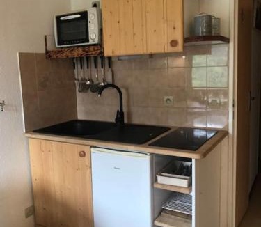 Saint-Nicolas-de-Veroce Apartment | Studio with balcony parking and ski storage