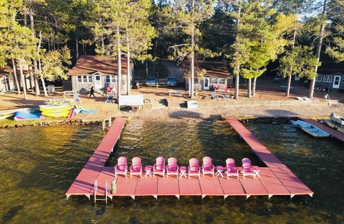 St Germain Cabin | sunset views in Lovely lakefront cabin with AC in charming Saint Germain