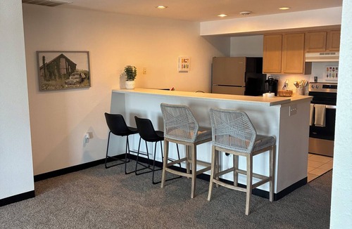 Manitowoc Apartment | Vibrant apartment overlooking Lake Michigan