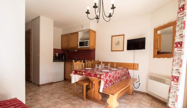 1st floor, view ski slopes, terrace, tv, ski locker, 34m², Val Cenis