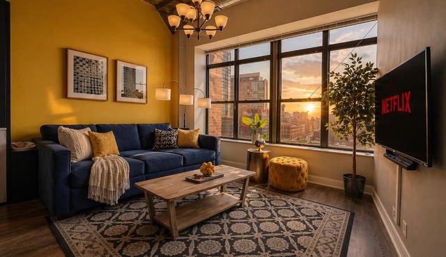 Bright and Stylish 2BR Suite on Michigan Ave Near Grant Park, Museum Campus and Lakefront