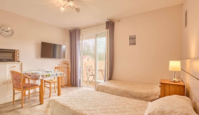 Bright central studio with balcony, pets allowed