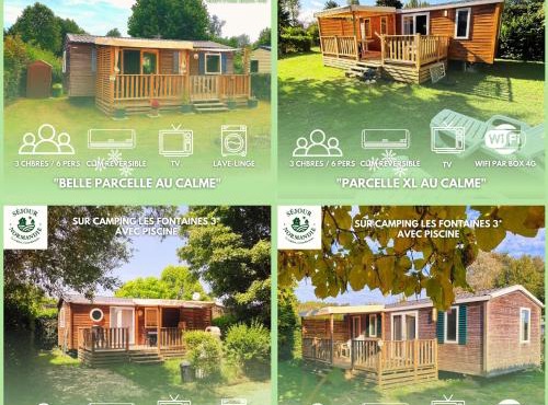 Chalet 3 chambres 6 pers Tohapi 3 étoiles- Direct proprio- plusieurs logements