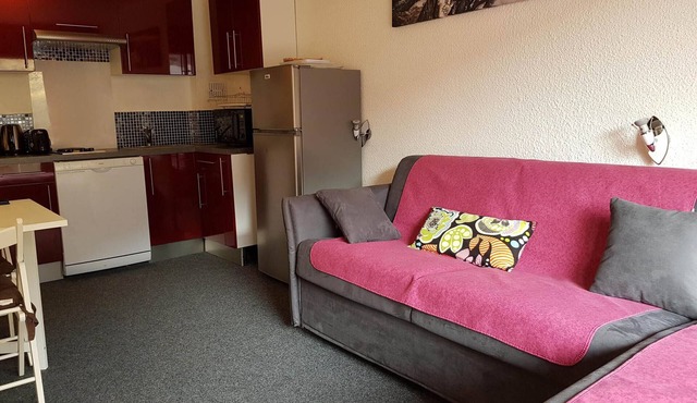 Comfortable ski-in/ski-out studio at Arc 2000 for 4, pets allowed