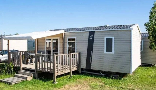 Flower Camping Loire et Châteaux * - Mobile home Comfort 30m2 (2 bedrooms) - semi covered terrace 4 people