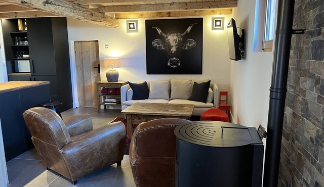 Renovated 4-Room Apartment with Mezzanine, Terrace, and Ski Room - Heart of Montchavin