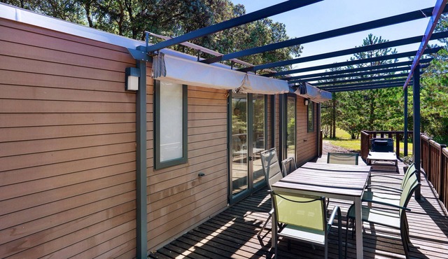 Mobile Home in a Peaceful Green Setting
