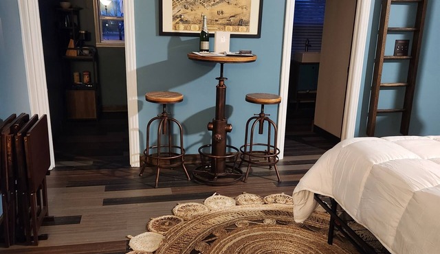Muskegon Lake View Loft studio/kitchenette