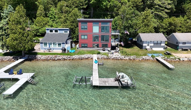 NEW! Eagles Landing - Large and Luxurious Newly-Constructed Lakefront Home Right On Crystal Lake! Absolutely Gorgeous!